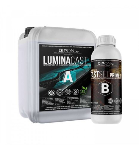 Dipon LuminaCast 1 Fast Set Primer epoxi gyanta - 3 kg