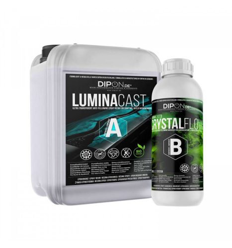 Dipon LuminaCast 3 Crystal Flow epoxi gyanta - 1,5 kg