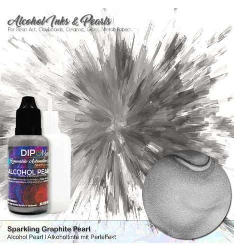 Dipon Alcohol Pearl Ink - grafitszürke, 25 ml