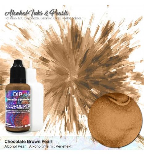 Dipon Alcohol Pearl Ink - csokibarna, 25 ml