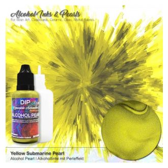 Dipon Alcohol Pearl Ink - citromsárga, 25 ml