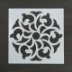 Festősablon (stencil) - Blanka, virág mandala minta