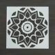Festősablon (stencil) - Adél, virág mandala minta