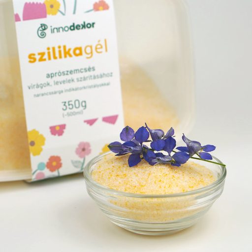 Szilikagél virágszárításhoz - aprószemű, indikátoros, 350g