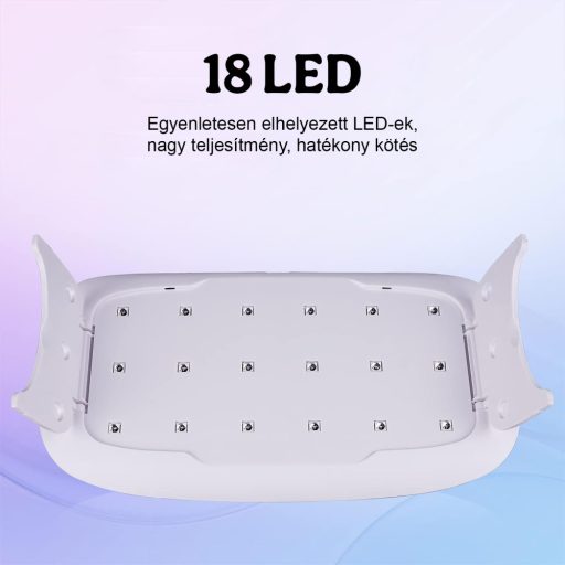 UV-lámpa USB-csatlakozóval - 18 LED, 18W