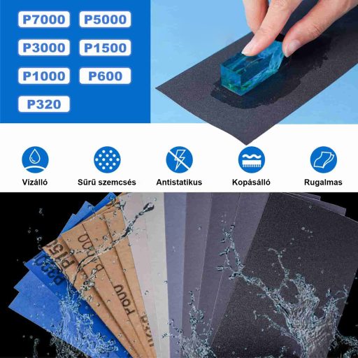 Let's Resin - csiszoló-polírozó készlet sok eszközzel
