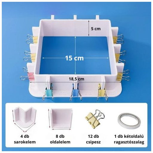 Let's Resin állítható öntőforma keret - önthető szilikonhoz
