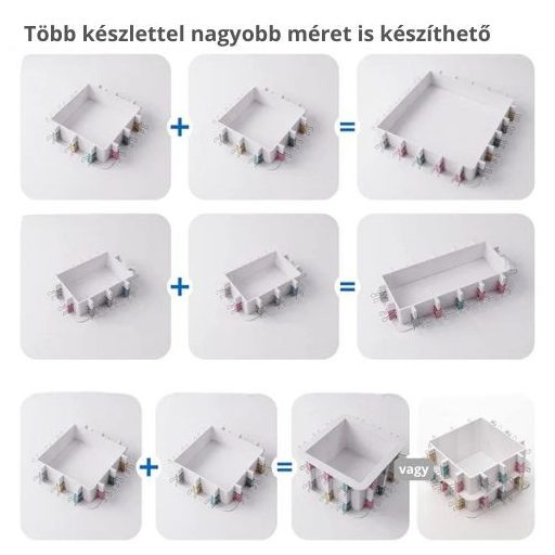 Let's Resin állítható öntőforma keret - önthető szilikonhoz