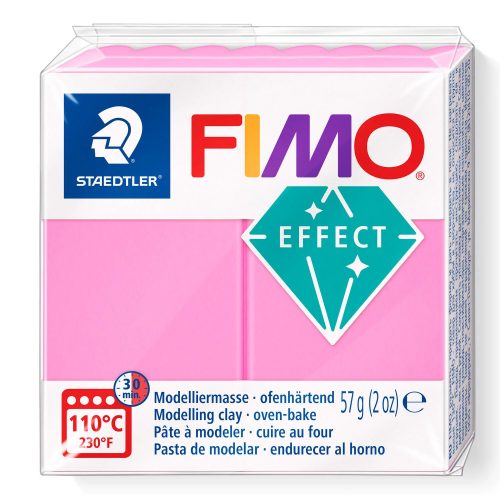 FIMO Effect süthető gyurma - neon pink, 57 g