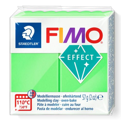 FIMO Effect süthető gyurma - neon zöld, 57 g