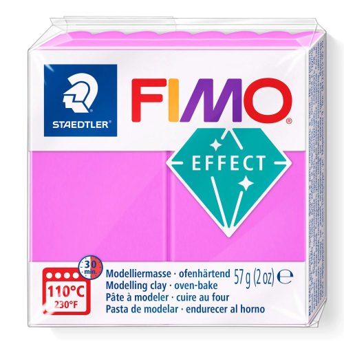 FIMO Effect süthető gyurma - neon lila, 57 g