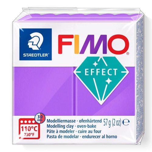 FIMO Effect süthető gyurma - áttetsző bíborlila, 57 g
