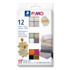 FIMO Effect süthető gyurma készlet - 12 x 25 g, Boho