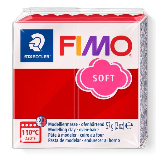 FIMO Soft süthető gyurma - karácsonyi piros, 57 g