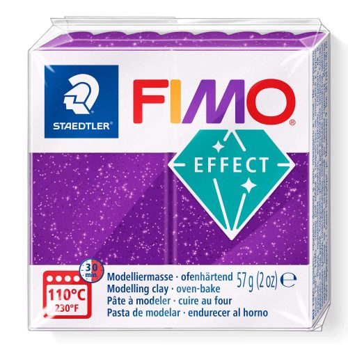FIMO Effect süthető gyurma - csillámos bíborlila, 57 g