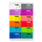 FIMO Soft süthető gyurma készlet - 12 x 25 g, Ragyogó színek