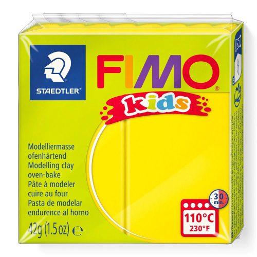 FIMO Kids süthető gyurma - sárga, 42 g