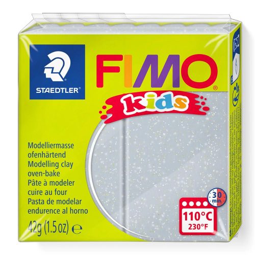 FIMO Kids süthető gyurma - csillámos ezüst, 42 g