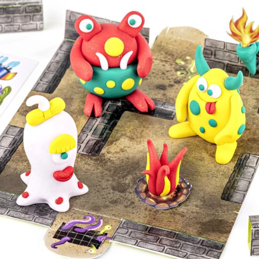 FIMO Kids kreatív süthető gyurma készlet - 4 x 42 g, szörnyecskék