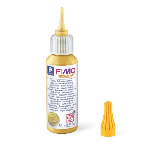 FIMO Liquid Gel - hőre kötő folyékony gél  - 50 ml, arany