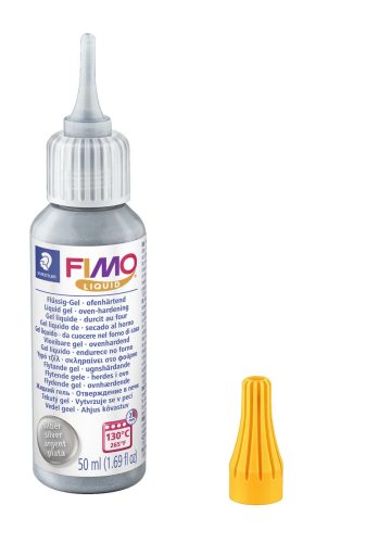 FIMO Liquid Gel - hőre kötő folyékony gél  - 50 ml, ezüst