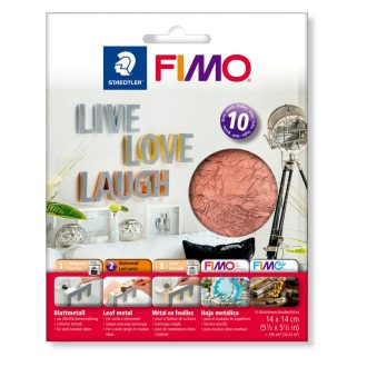 FIMO füstfólia -14x14 cm, 10 lap/csomag, réz