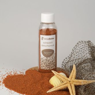 Színezett dekorhomok - karamell, 150g