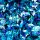 Dipon 3D glitter (csillám) - kék-türkiz rombusz, 5 g