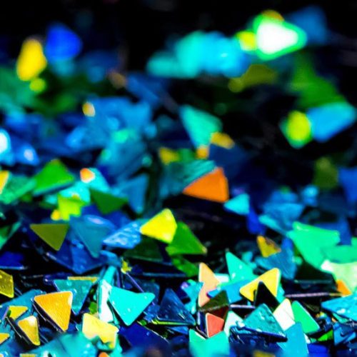 Dipon 3D glitter (csillám) - színbomba háromszög, 5 g