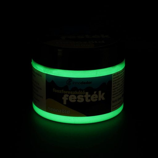 Foszforeszkáló festék - neonzöld, 150g