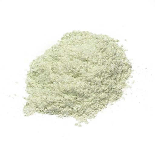 Gyöngyház hatású mica pigment por - gyöngy zöld, 10g