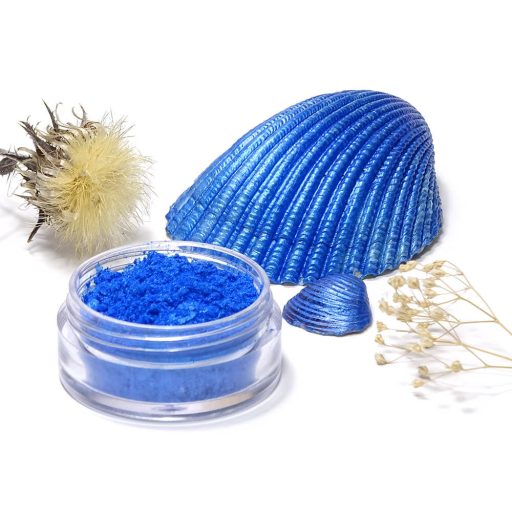Gyöngyház hatású mica pigment por - királykék, 3g