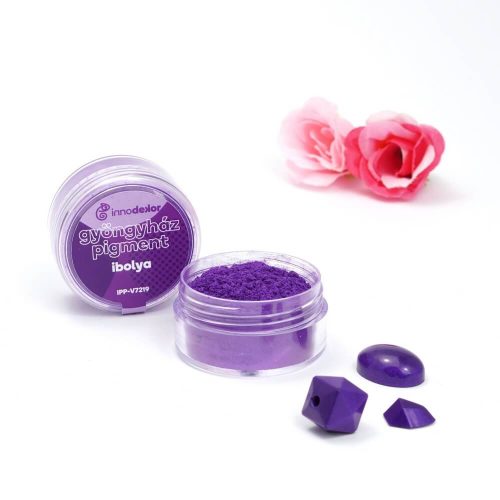 Gyöngyház hatású mica pigment por - ibolya, 3g