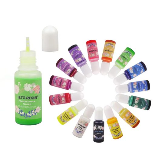 Let's Resin transzparens gyantafesték szett - 15 x 10 ml