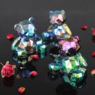 Let's Resin kaméleon effekt pehely - pink-oliva, Luxury Edition
