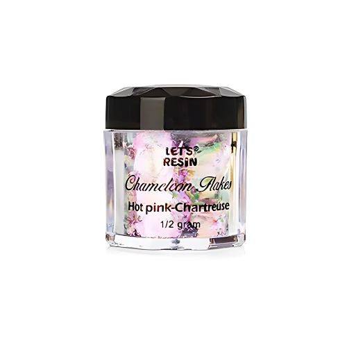 Let's Resin kaméleon effekt pehely - pink-sárga, Luxury Edition