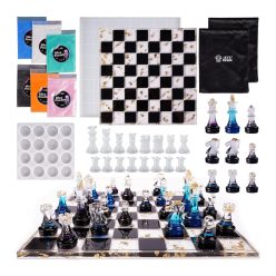Let's Resin sakk öntőforma készlet kiegészítőkkel
