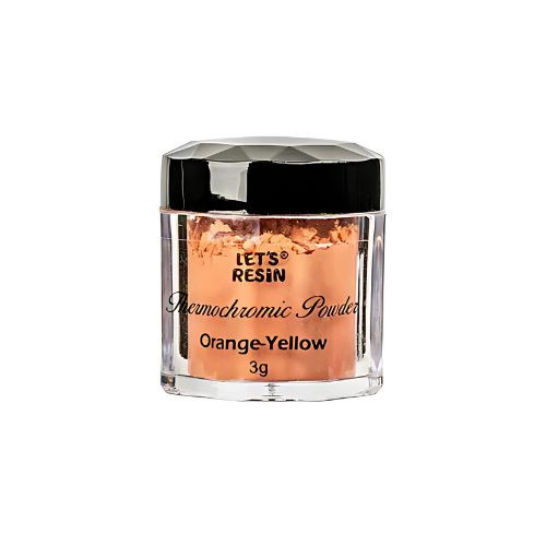 Let's Resin hőre színváltó pigment - 3 g, narancs/citrom