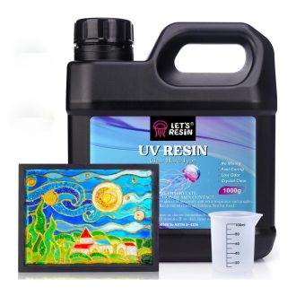   Let's Resin UV-gyanta - kemény típus, 1000 g, munkaeszközökkel