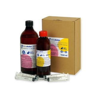   Innodekor epoxi műgyanta ékszerkészítéshez - gyors kötésű, 1,5l (4 db ajándék fecskendővel!)