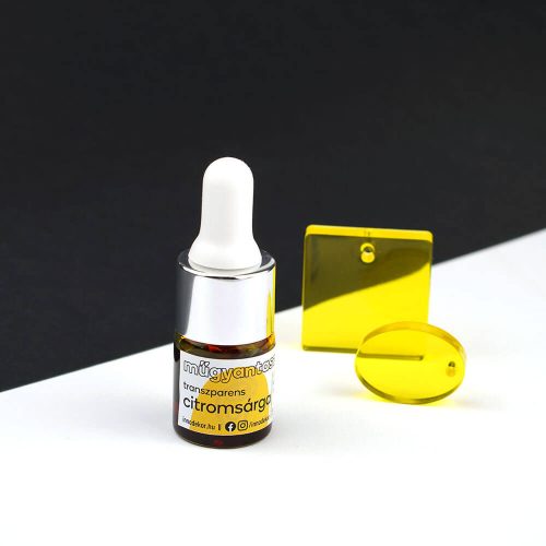 Innodekor Gyantafesték - citromsárga, 5 ml