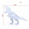 Szilikon öntőforma - t-rex