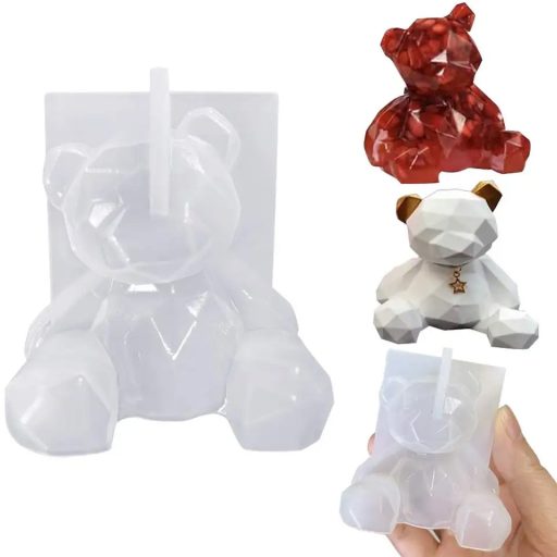 Szilikon öntőforma - 3D medve