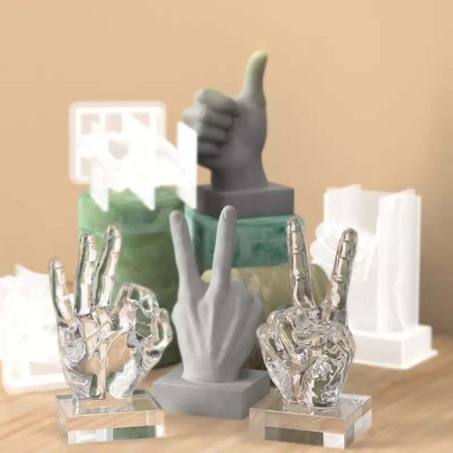 Szilikon öntőforma - 3D kéz, tetszik