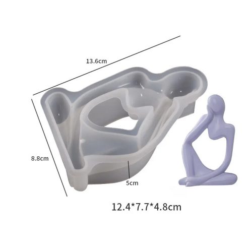 Szilikon öntőforma - gondolkodó ember 2.