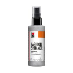 Marabu Fashion Spray - csillám ezüst, 100 ml